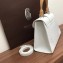 Goyard Wooden Handle Saigon PM Tote Bag White