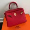 Hermes Kelly Mini 20 Original Epsom Handbag Tan