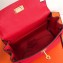 Hermes Kelly Mini 20 Original Epsom Handbag Bright Red