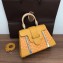 Goyard Wooden Handle Saigon PM Tote Bag Yellow