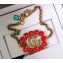 Gucci Crystal Double G Bracelet 605881 Red