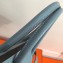 Hermes Birkin 30 Bag In Original Handmade Clemence Leather Blue Flax