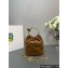  Prada Brown suede mini bag 1BC227 2024