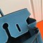 Hermes Birkin 30 Bag In Original Handmade Clemence Leather Blue Jean