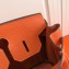 Hermes Birkin 30 Bag In Original Handmade Clemence Leather Orange