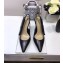 Dior Heel 9.5cm J'Adior Slingback Pumps High-Heeled Shoe in Black With Studs 2018