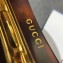 Gucci Crystal Single Hair Barrette 590039 Brown
