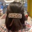 Gucci Crystal Single Hair Barrette 590039 Brown