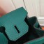 Hermes Birkin 30 Bag In Original Handmade Clemence Leather with Gold/Silver Hardware Peacock Green