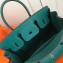 Hermes Birkin 30 Bag In Original Handmade Clemence Leather with Gold/Silver Hardware Peacock Green