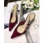 Dior Heel 6.5cm J'Adior Clear Slingback Pumps High-Heeled Shoe in Patent Leather Burgundy 2018