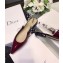 Dior J'Adior Ballet Clear Slingback Pumps Shoe in Patent Leather Burgundy 2018
