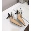 Dior Heel 6.5cm J'Adior Clear Slingback Pumps High-Heeled Shoe in Patent Leather Apricot 2018