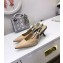 Dior Heel 6.5cm J'Adior Clear Slingback Pumps High-Heeled Shoe in Patent Leather Apricot 2018