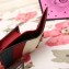 Gucci Queen Margaret Leather Card Case 476072 Pink 2018