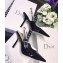 Dior Heel 9.5cm J'Adior Clear Slingback Pumps High-Heeled Shoe in Patent Leather Black 2018