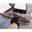 Gucci Leather Belt with Gold Dionysus Buckle Brown 2018