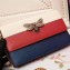 Gucci Queen Margaret Leather Mini Bag 476079 Blue/Red 2018