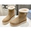 Prada Suede Platform Boots Beige 2024