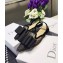 Dior Bow Details Flat Ballet Pump In Black Dotted Swiss 2018
