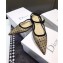 Dior Ballet Ankle Waist Flat Pump In Black Dotted Swiss 2018