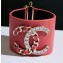 Chanel CC Leather Cuff AB0005 Red 2018