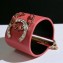 Chanel CC Leather Cuff AB0005 Red 2018