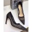 Dior Heel 9.5cm D-Choc Pumps High-Heeled Shoe In Black Mesh 2018