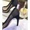 Dior Heel 9.5cm D-Choc Pumps High-Heeled Shoe In Black Mesh 2018