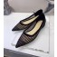 Dior D-Choc Ballet Pumps In Black Mesh 2018