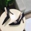 Dior Heel 9.5cm J'Adior And Double Ribbon Pumps High-Heeled Shoe Patent Leather Black 2018