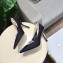 Dior Heel 9.5cm J'Adior And Double Ribbon Pumps High-Heeled Shoe Technical Fabric/Canvas Black 2018 