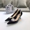Dior Heel 6.5cm J'Adior And Double Ribbon Pumps High-Heeled Shoe Patent Leather Black 2018