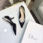 Dior Heel 6.5cm J'Adior And Double Ribbon Pumps High-Heeled Shoe Patent Leather Black 2018