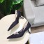 Dior Heel 6.5cm J'Adior And Double Ribbon Pumps High-Heeled Shoe Technical Fabric/Canvas Black 2018 