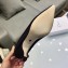 Dior Heel 6.5cm J'Adior And Double Ribbon Pumps High-Heeled Shoe Technical Fabric/Canvas Black 2018 