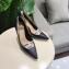 Dior Heel 9.5cm J'Adior And Double Ribbon Pumps High-Heeled Shoe Calfskin Black 2018