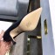 Dior Heel 9.5cm J'Adior And Double Ribbon Pumps High-Heeled Shoe Calfskin Black 2018
