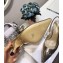 Dior Heel 6.5cm Sweet-D Slingback Pumps High-Heeled Shoe Gold 2018