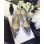 Dior Heel 6.5cm Sweet-D Slingback Pumps High-Heeled Shoe Silver 2018