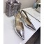 Dior Heel 6.5cm Sweet-D Slingback Pumps High-Heeled Shoe Silver 2018