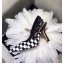 Dior Heel 9.5cm J'Adior Slingback Pumps High-Heeled Shoe in Grid Black And White Printed 2018