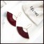 Celine Earrings Burgundy 2018