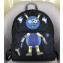 Prada Saffiano Leather and Technical Fabric Robot Backpack 2VZ066 Black/Cobalt Blue 