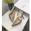 Dior Heel 9.5cm J'Adior Slingback Pumps Shoe Calfskin Leather Nude 2018
