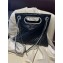 Chanel Aged Shiny Lambskin, Crystal Pearls & Black Metal Shopping Bag AS4222 2023