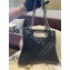 Chanel Aged Shiny Lambskin, Crystal Pearls & Black Metal Shopping Bag AS4222 2023