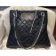 Chanel Aged Shiny Lambskin, Crystal Pearls & Black Metal Shopping Bag AS4222 2023
