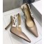 Dior Heel 9.5cm J'Adior Slingback Pumps Shoe Calfskin Leather Nude 2018