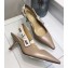 Dior Heel 6.5cm J'Adior Slingback Pumps Shoe Calfskin Leather Nude 2018